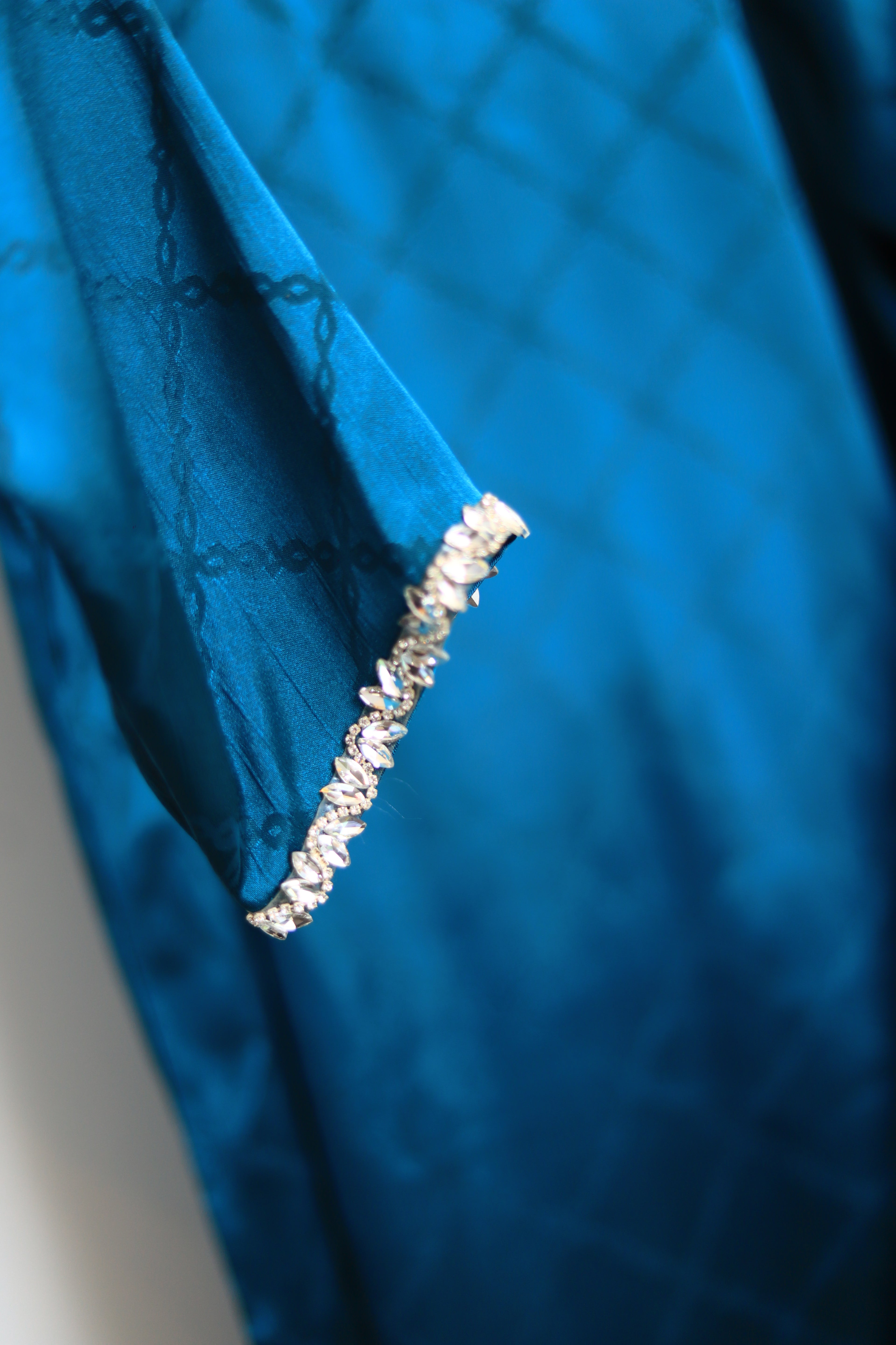 Deep Sea Teal Silk Stitched 3 Piece Suit