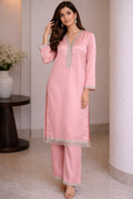 Rosé Aura Silk Stitched 3 Piece Suit