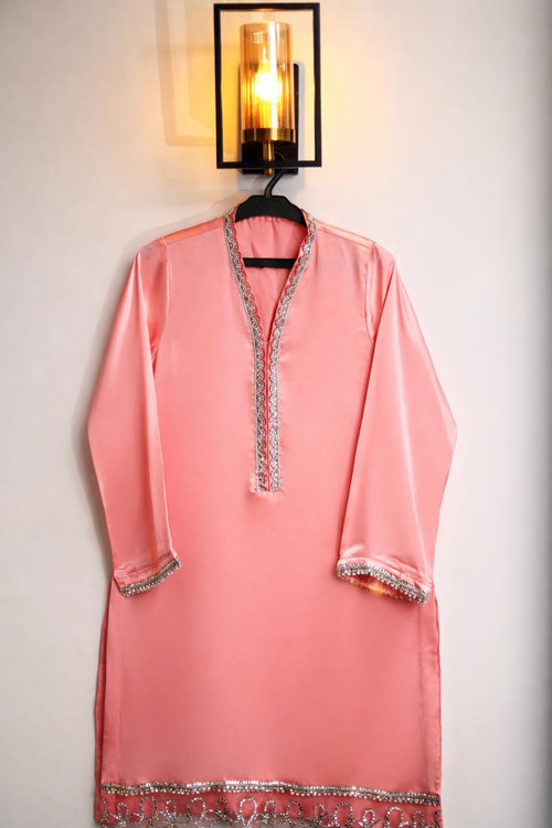 Rosé Aura Silk Stitched 3 Piece Suit